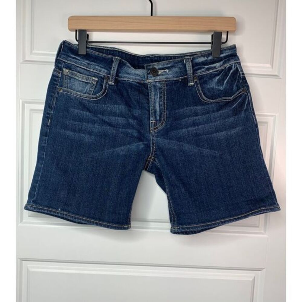 Buffalo David Bitton Jeans Womens 25 Blue Wash Pete Regular Rise Shorts Stretch